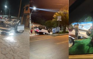 Acidente: Carro capota após motorista perder controle na saída para Rio de Contas, em Livramento de Nossa Senhora