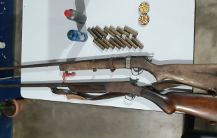 Polícia Militar apreende armas após caso de violência familiar em Livramento de Nossa Senhora