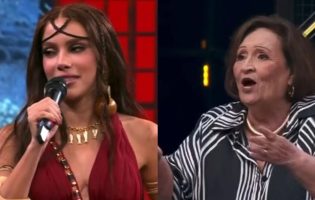 Anitta se recusa a contar fofoca e Dona Déa dá cortada em Luciano Huck