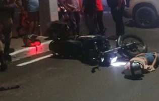 Motociclista sem habilitação se envolve em acidente e jovem fica ferida em Brumado