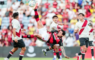 Flamengo empata com River Plate em amistoso em Portugal após jogo movimentado e clima de decisão