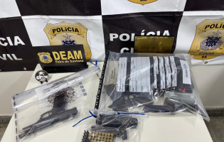 Polícia Civil apreende armas de fogo e munições em Feira de Santana