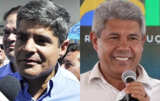 Disputa acirrada na Bahia: Jerônimo tem 45% e ACM Neto aparece com 44%, aponta pesquisa