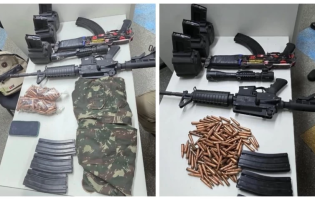 Arsenal com dois fuzis e cerca de 150 munições é apreendido no Centro de Salvador