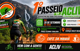 Livramento sobre duas rodas: ACLIV promove passeio ciclístico de 34 quilômetros